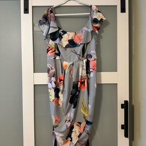 City Chic Love Me Do  Dress - Floral Elegance